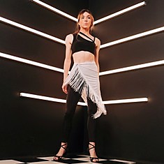 топ Zena,лосины,юбка-платок с бахромой